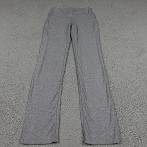 Lululemon Mid Rise Straight Leg Leggings Womens 6 Gray Stretch Pull On Running